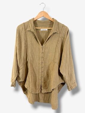 We The Free One and Only Buttondown in Olive Taupe